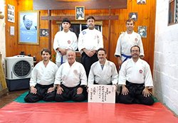 Entrega de certificados a los nuevos Nidan Pablo Vitelio y Mariano Pedraza