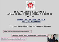 1er taller de desarme de arma corta, arma blanca y control táctico